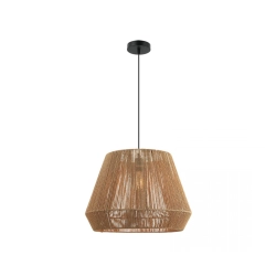 20237 PENDANT LAMP E27 MAX 40W PAPER ROPE BROWN SHADE Zambelis Lights